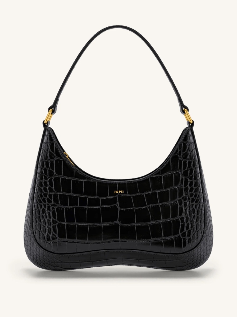 JW PEI Ruby Shoulder Bag - Black Croc